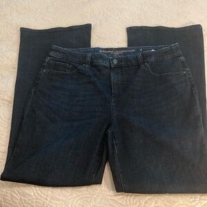 ❗️SALE Chico's So Slimming Girlfriend Flare Denim Blue Jeans US Size 12